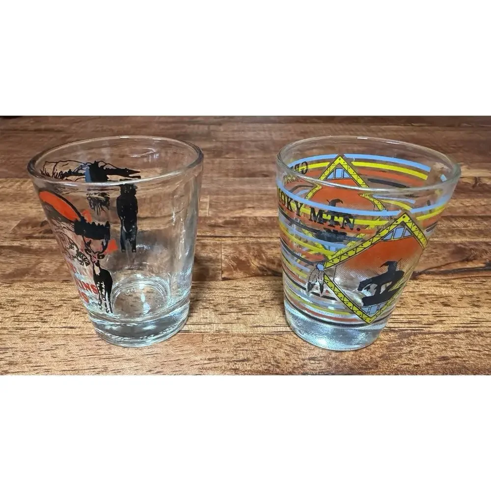 Two Great Smokey Mountains Shot Glasses